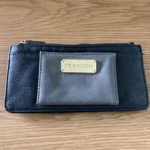 Steve Madden Black & Grey Card Holder